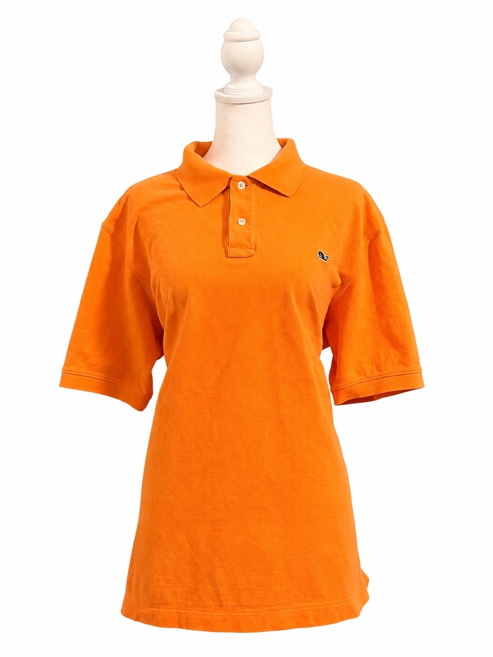 Vineyard Vines Orange Polo Shirt with Chest Label